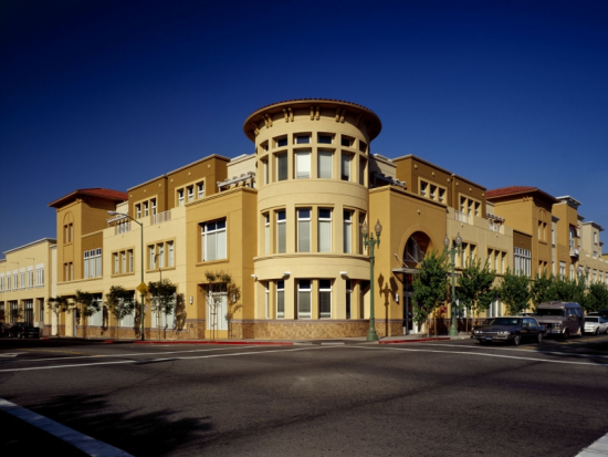 Transit Village Exterior: Photography by Mert Carpenter